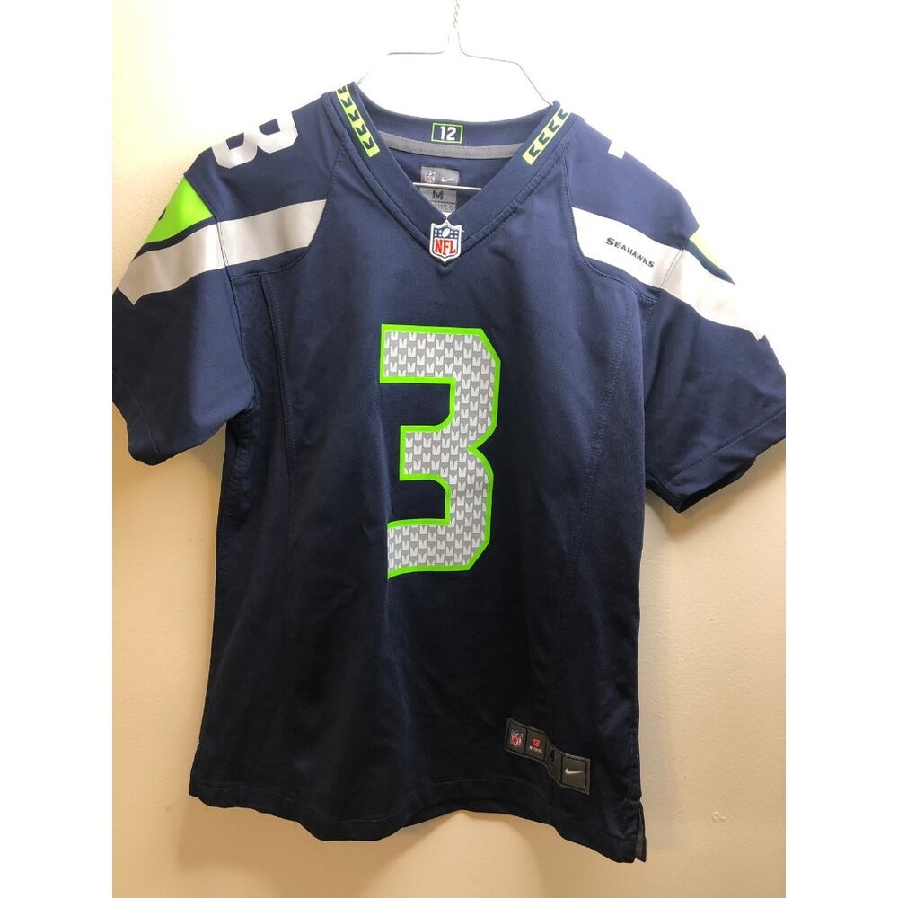 Youth Seattle Seahawks #3 Wilson Jersey - Size Medium